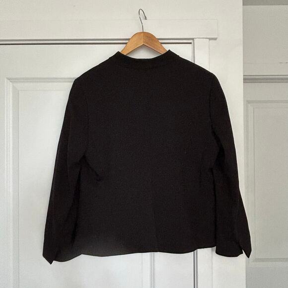 J. Crew Going Out Blazer Stretch Twill Women’s 14 Black Career Professional Chic - Picture 6 of 9